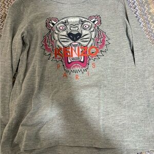 Kenzo Kids Gray long sleeve t shirt with Tiger Design
great condition